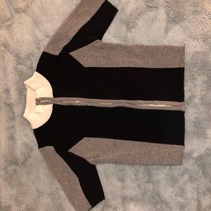 Cropped O-ring zip up top